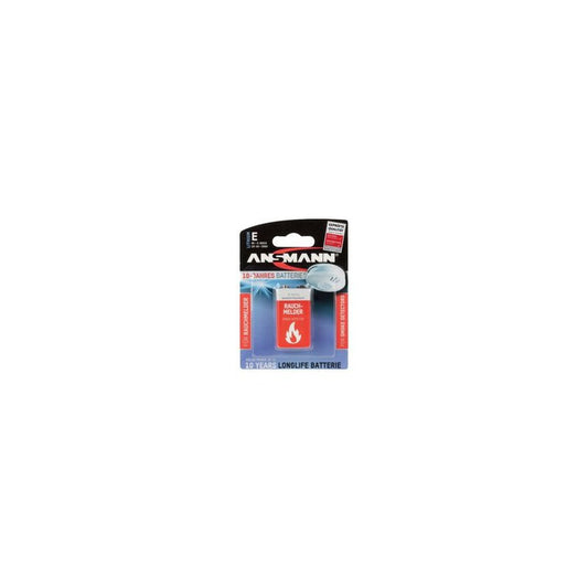 ANSMANN Pile au lithium, durée de vie 10 ans, E-bloc (9V)