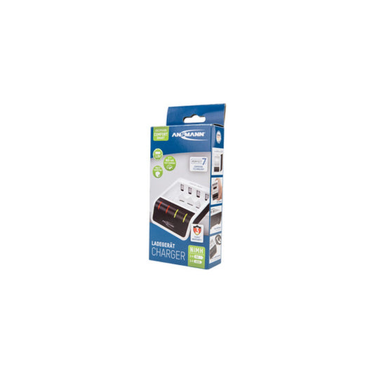 ANSMANN Chargeur rapide Comfort Smart, blanc/noir