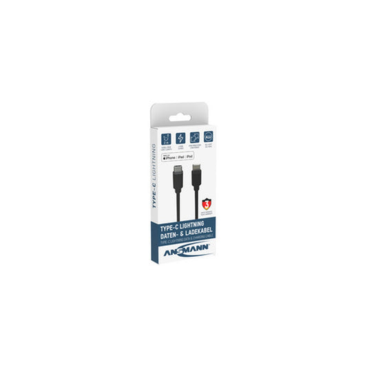 ANSMANN Câble de données & de charge, USB-C - Lightning