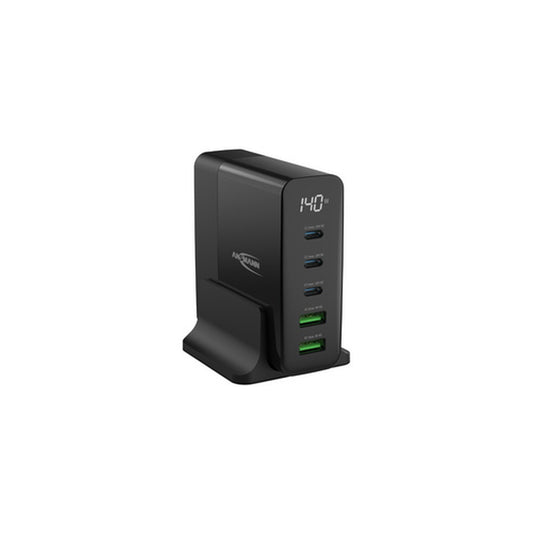 ANSMANN Chargeur de bureau USB DC5140PD, 5 ports, 140 watts