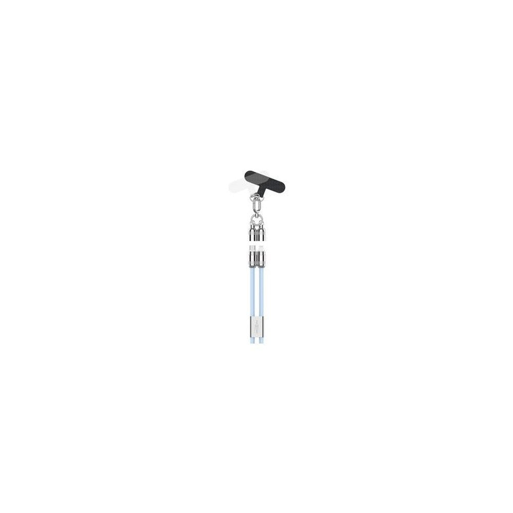 ANSMANN Bandoulière/câble smartphone, USB-C-Lightning, bleu