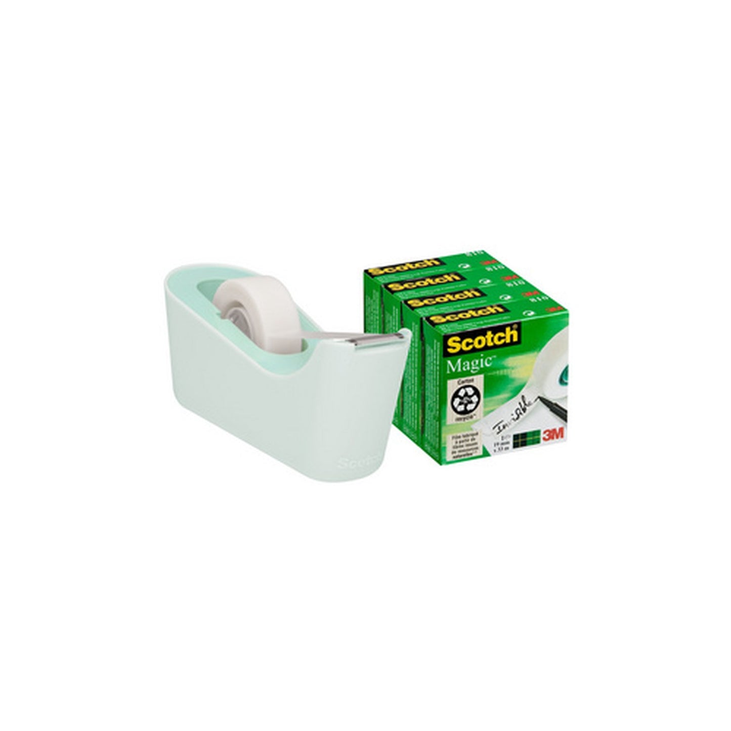 3M Scotch Dévidoir de bureau multipack C18, menthe