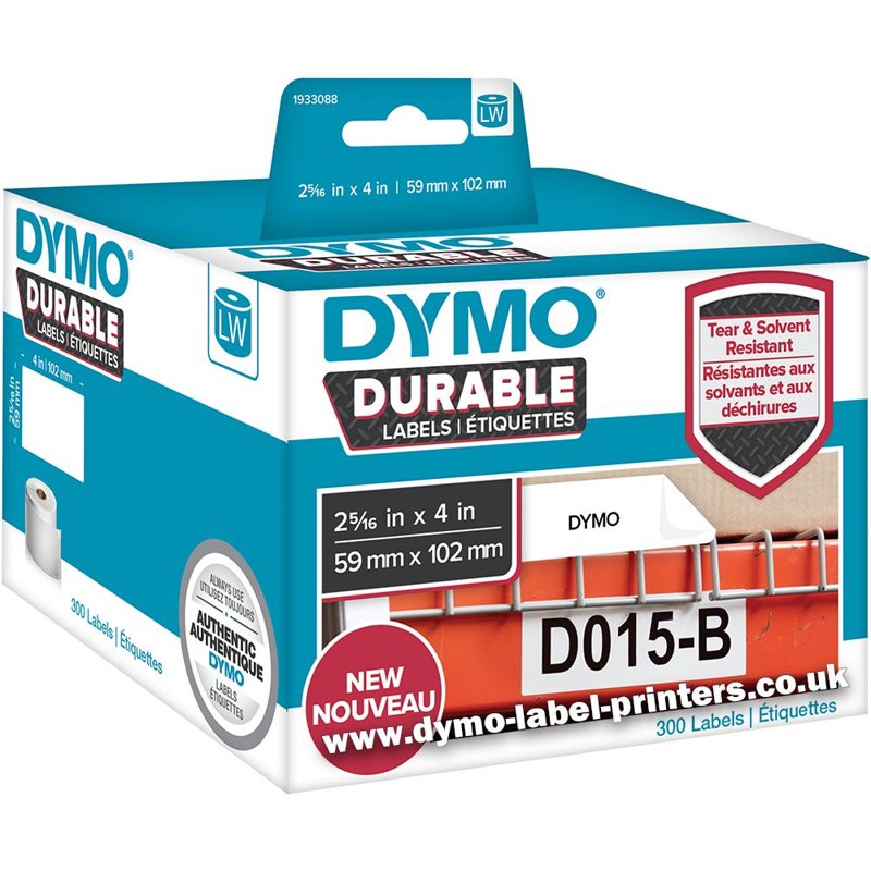 Rouleau d'étiquettes d'origine Dymo 1933088 - blanc