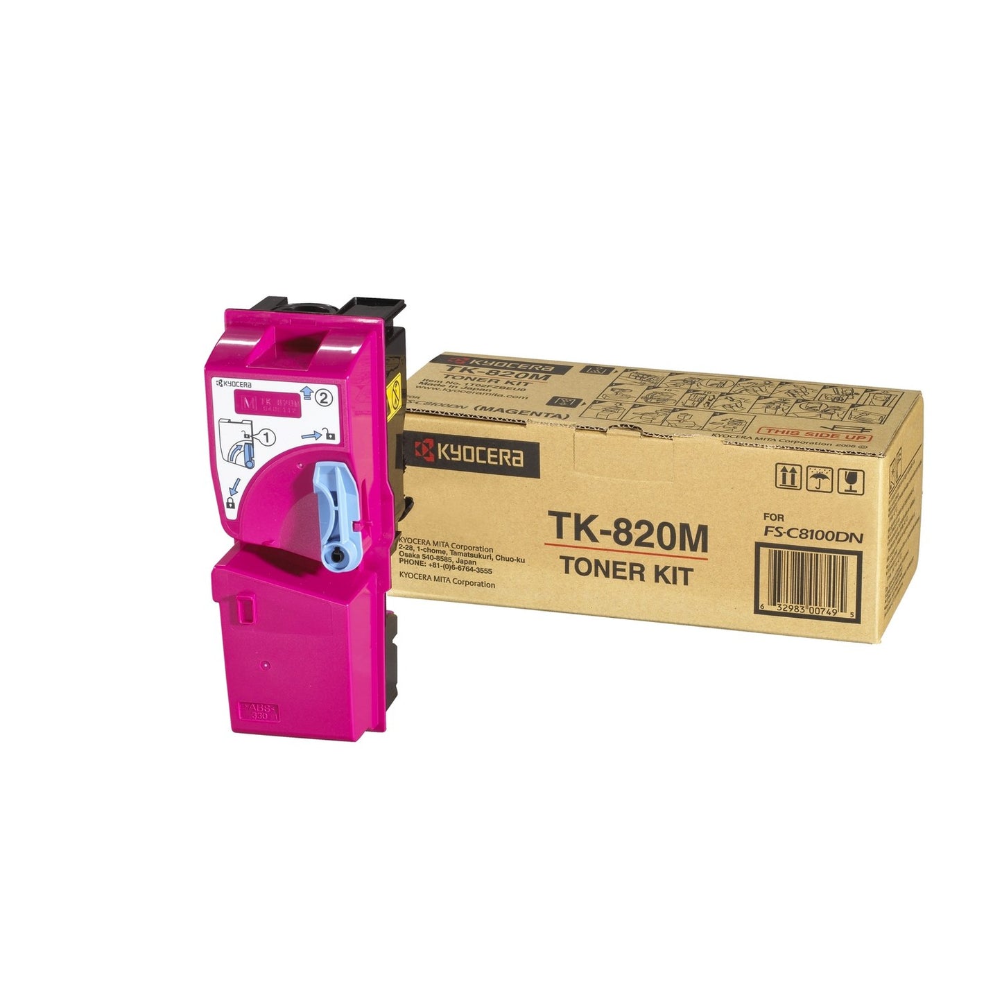 Toner d'origine Kyocera 1T02HPBEU0 / TK-820 M - magenta