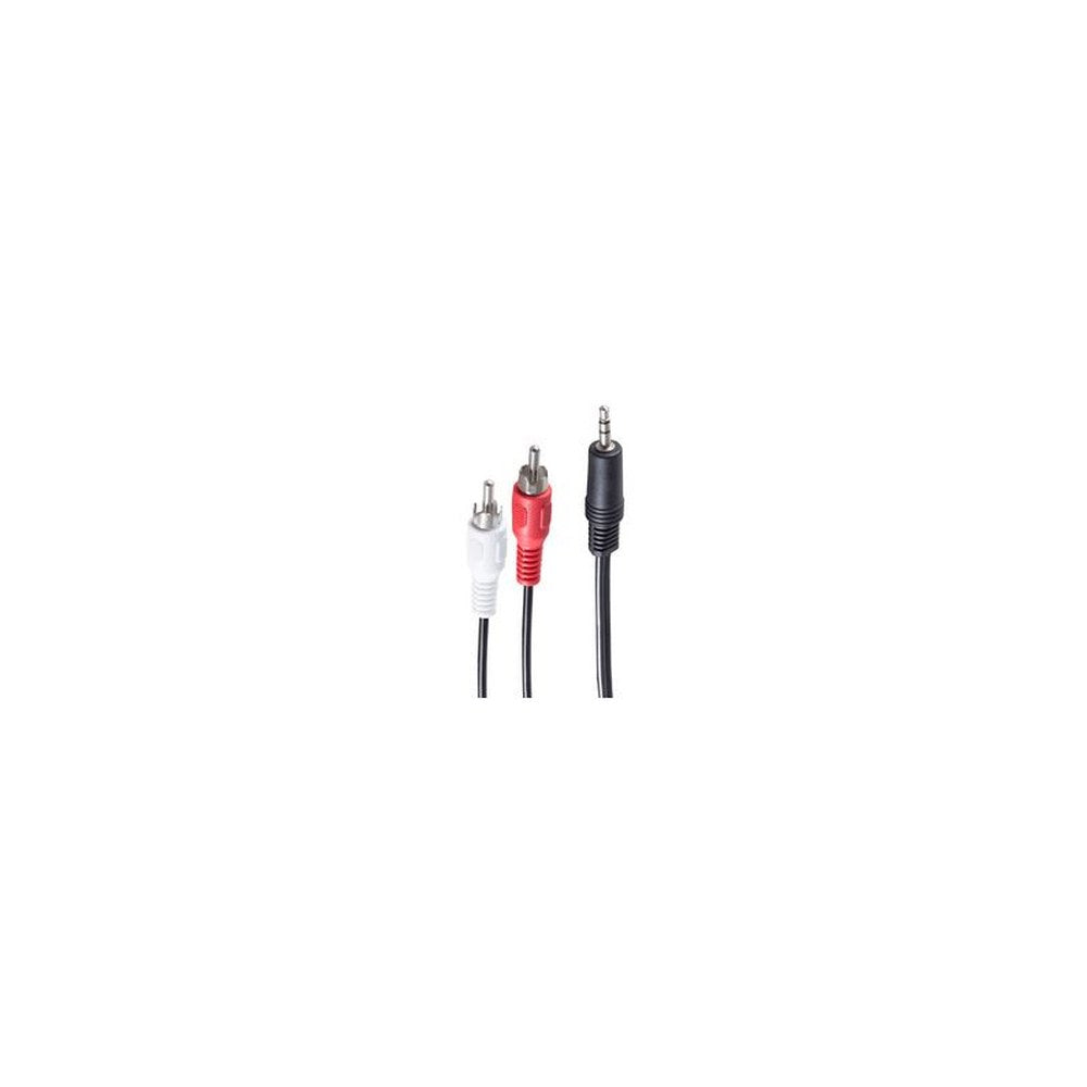 shiverpeaks BASIC-S Câble audio, 2 x cinch mâle - jack