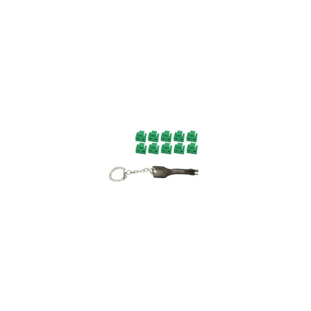 shiverpeaks Bloqueur de port RJ45 avec clé, vert