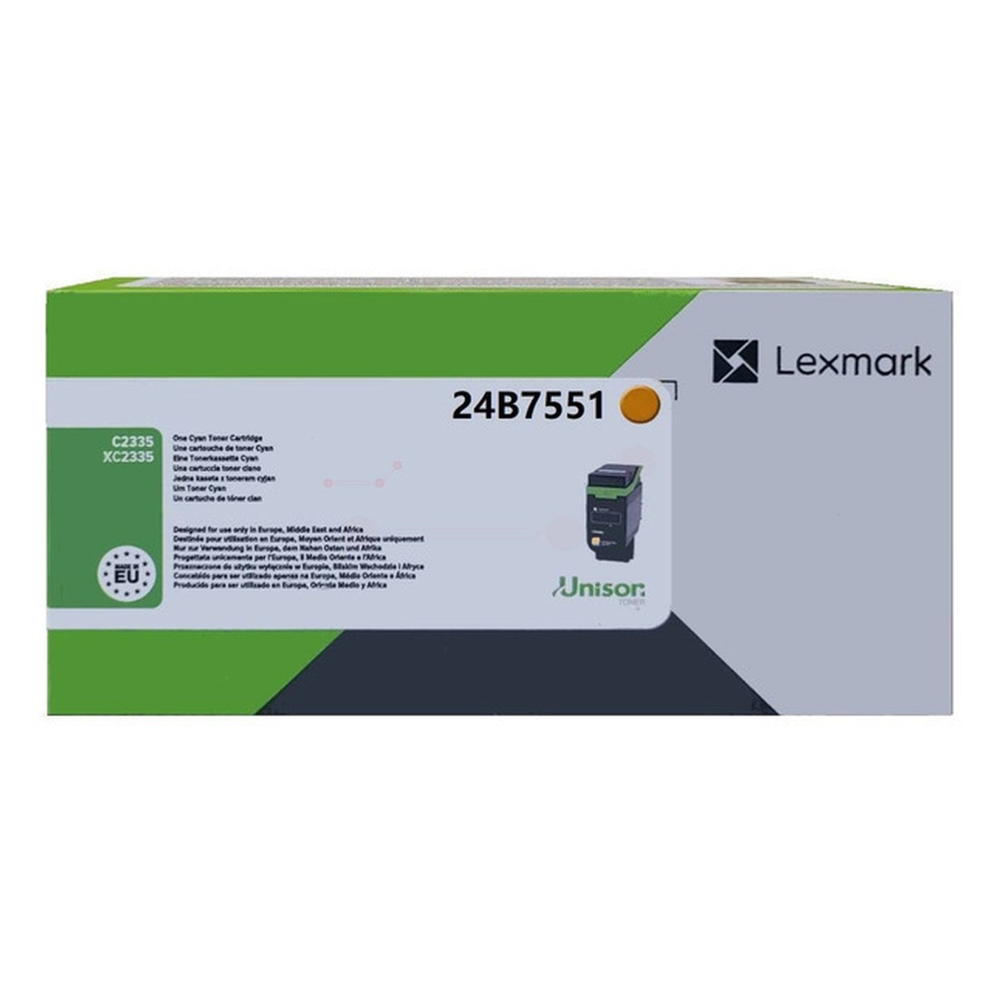 Toner d'origine Lexmark 24B7551 - jaune