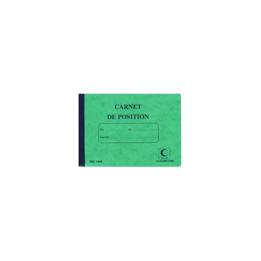 ELVE Carnet de position de compte, 114 x 156 mm