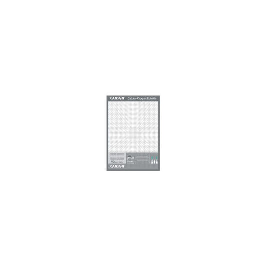 CANSON Papier calque pour dessin technique, A4, 90/95 g/m2