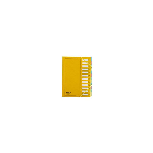 extendos Trieur à élastique série 237,12 compartiments,jaune