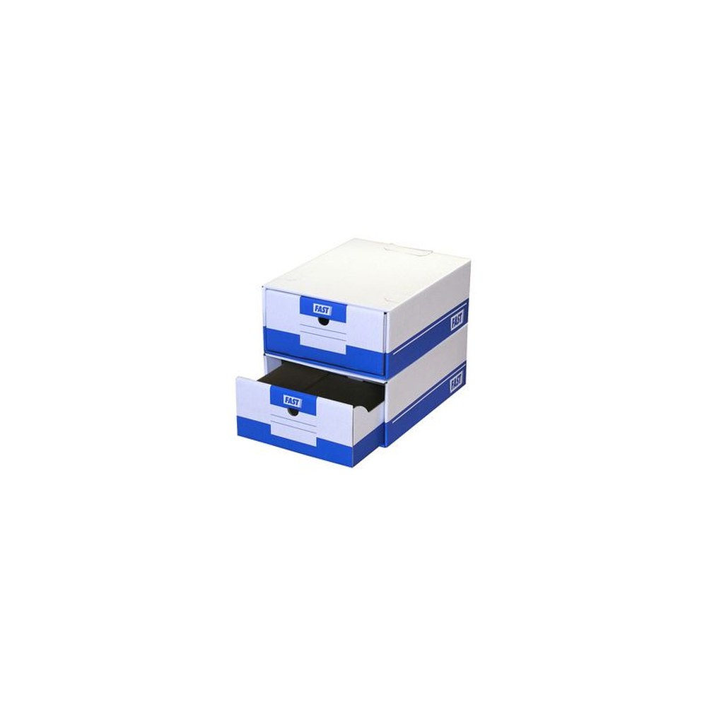 FAST Tiroir d'archivage Tirofast, couleur: blanc / bleu x10
