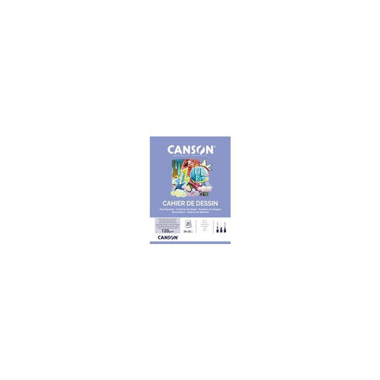CANSON Cahier de dessin, uni, 120 g/m2, 240 x 320 mm