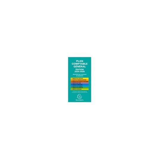 EXACOMPTA Plan comptable général pédagogique, 175 x 90 mm