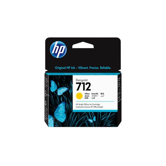 Cartouche d'origine HP 3ED69A / 712 - jaune