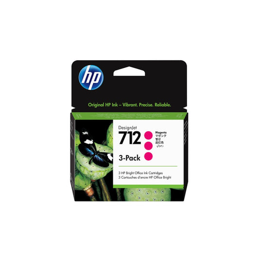 Cartouche d'origine HP 3ED78A / 712 - magenta - pack de 3