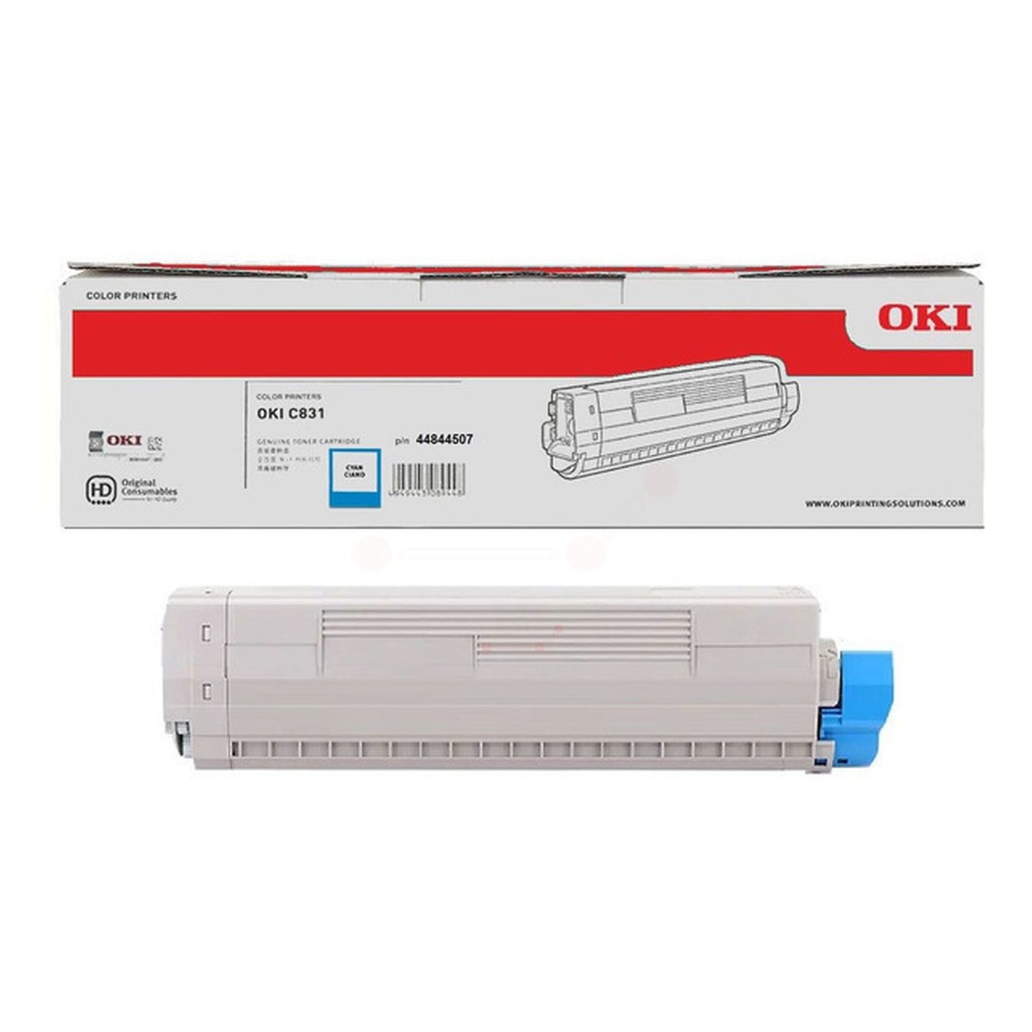 Toner d'origine OKI 44844507 - cyan
