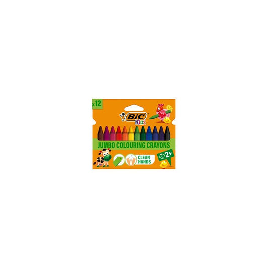BIC Crayon de cire Plastidecor Triangle, étui de 12