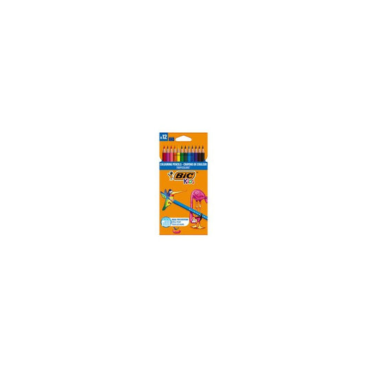 BIC KIDS Crayons de couleur Tropicolors 2, étui carton de 12
