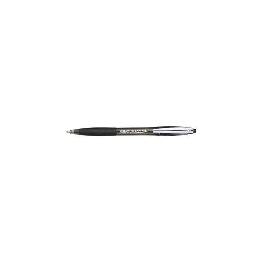 BIC Stylo à bille rétractable Atlantis Soft, noir