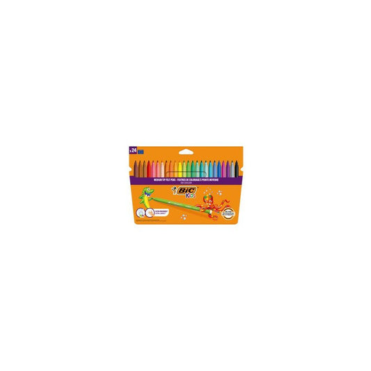 BIC KIDS Feutre Kid Couleur medium, étui en carton de 24