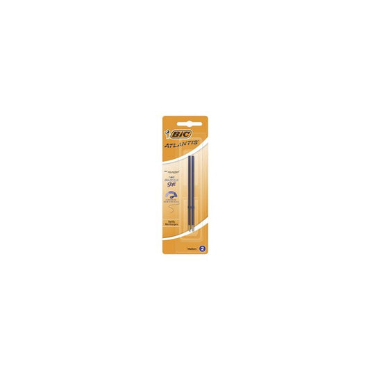 BIC Recharge stylo à bille X-Smooth Refill, bleu, blister 2