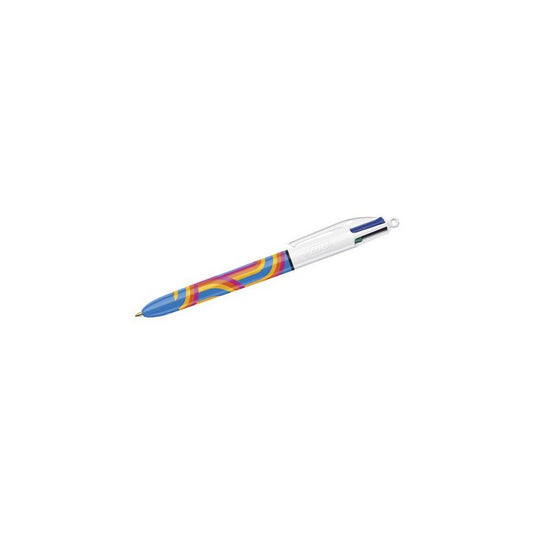 BIC Stylo à bille rétractable 4 Colours Lines