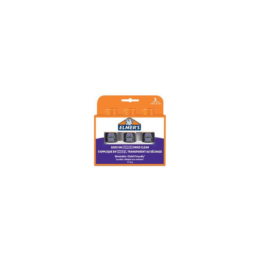 ELMER'S Bâton de colle Disappearing Purple, 6 g, blister x3