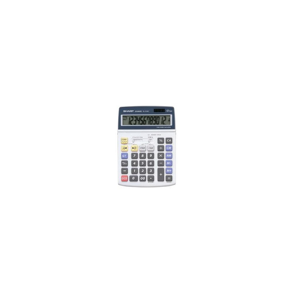 SHARP calculatrice de bureau EL-2125C alimentation solaire