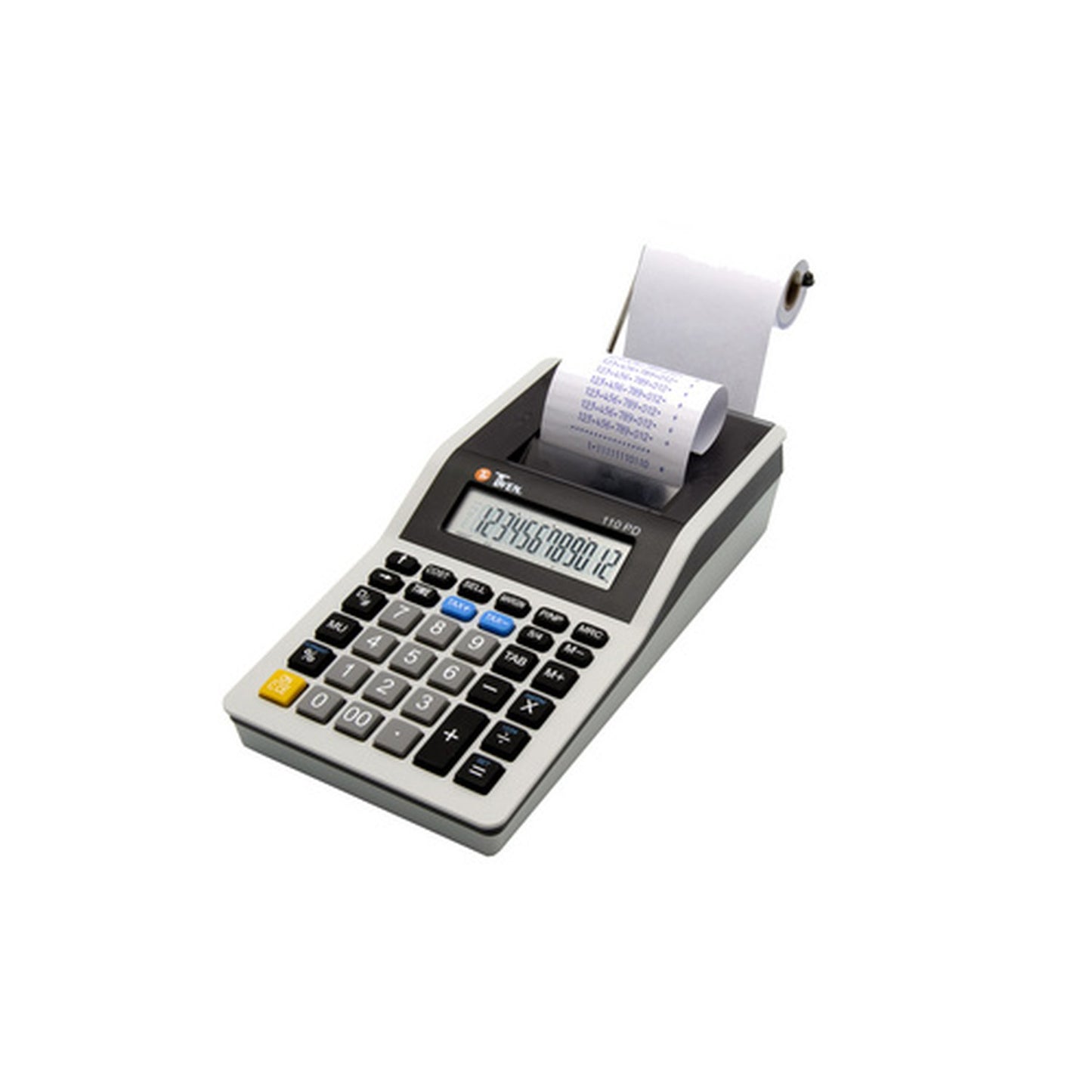 TWEN Calculatrice imprimante 110 PD, gris / noir