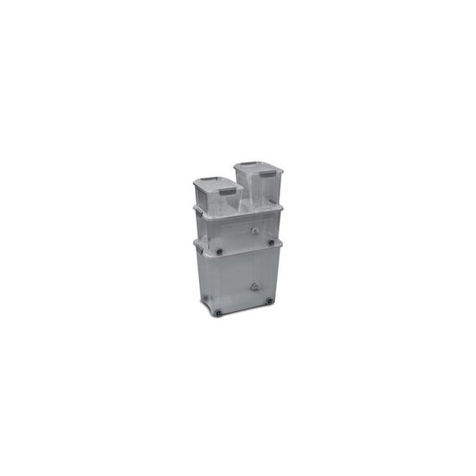 CEP Boîte de rangement SHADOW, 18 litres, translucide gris