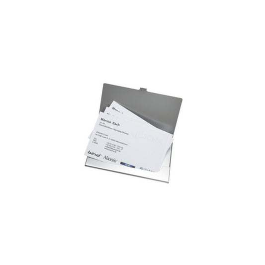 Alassio Etui pour cartes de visite, en aluminium, argent mat