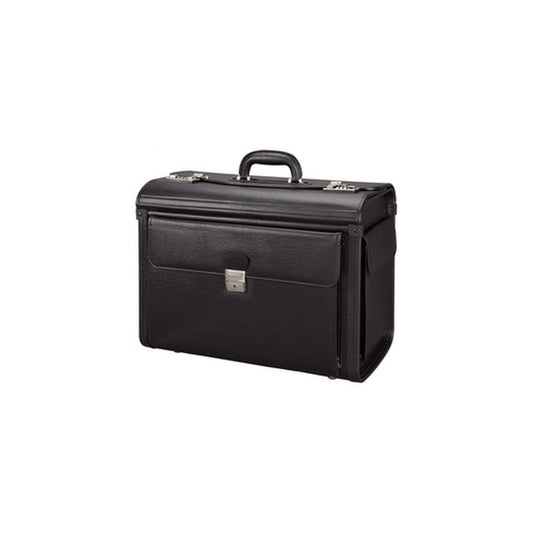 Alassio Valise pour pilotes "VICENZA", simili cuir, noir