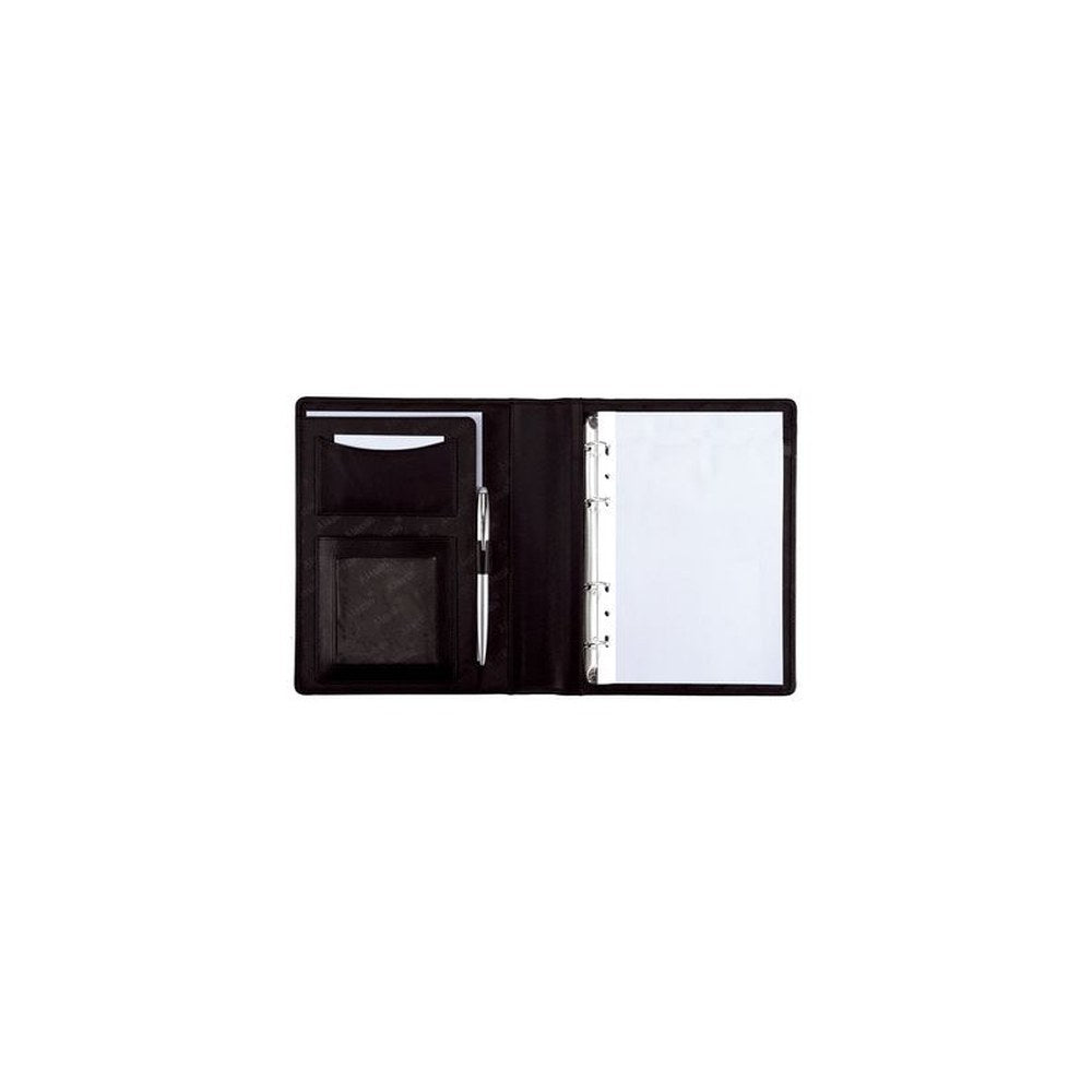 Alassio Serviette classeur "BENACO", A5, similicuir, noir