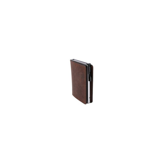 CLICKSAFE Porte-monnaie SLIM avec porte-cartes, marron