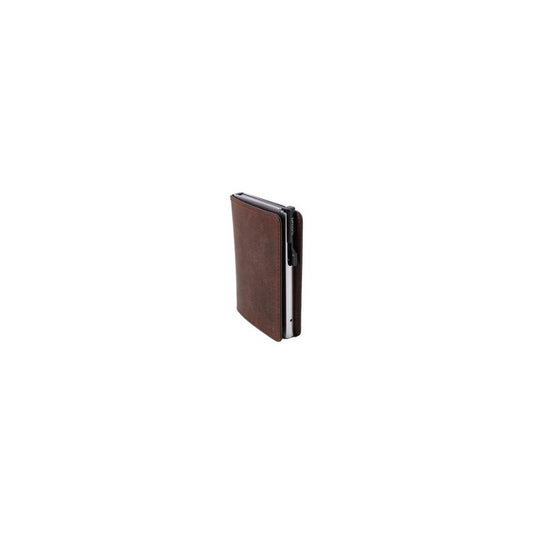 CLICKSAFE Portefeuille SLIM avec porte-cartes, cuir nappa