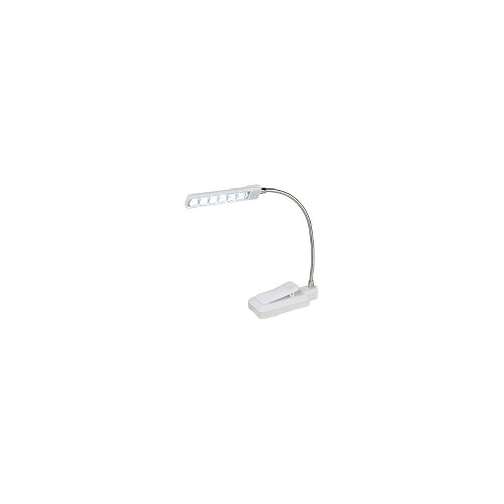 KLEIBER Mini Lampe à pince LED, à piles, blanc