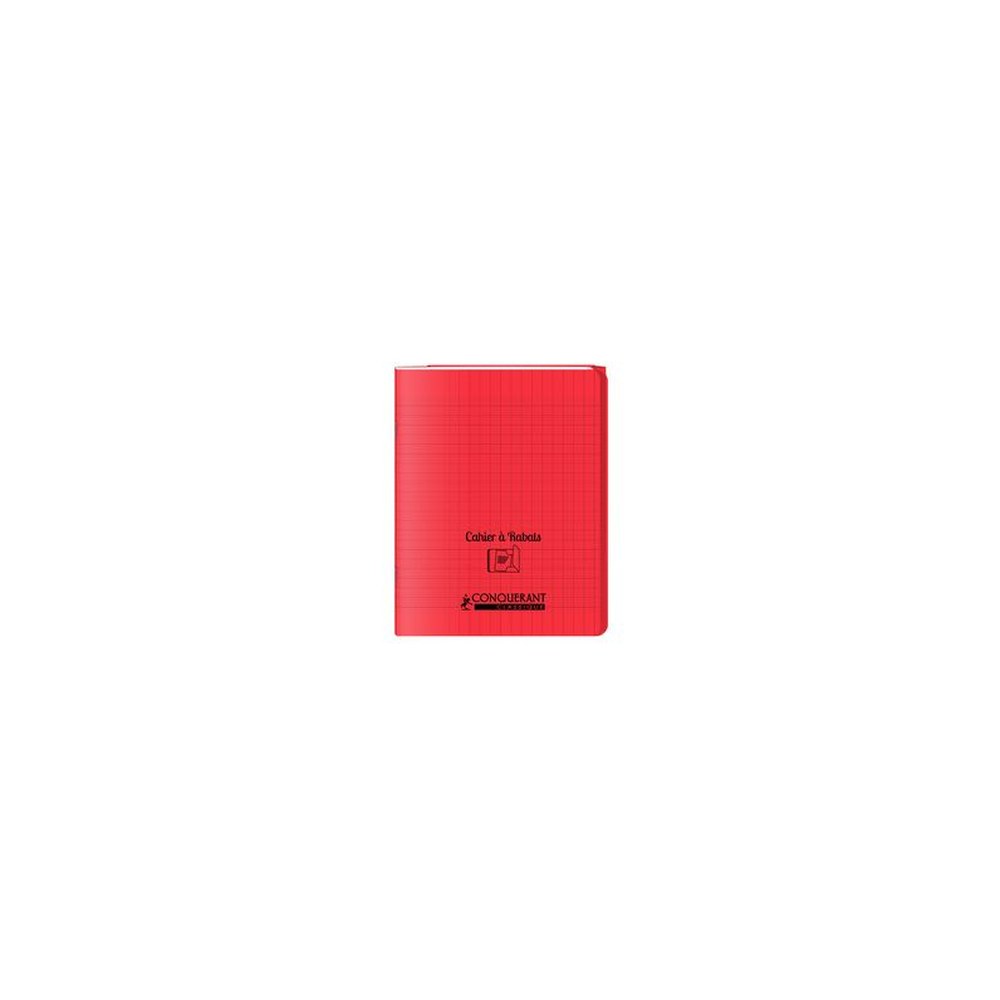 CONQUERANT CLASSIQUE Cahier à rabat 240 x 320 mm, rouge