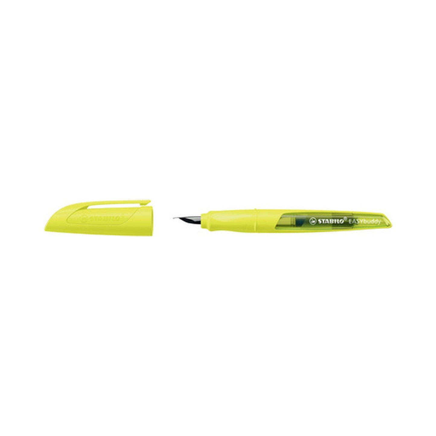 STABILO Stylo plume EASYbuddy FLUO M, pour droitiers, jaune