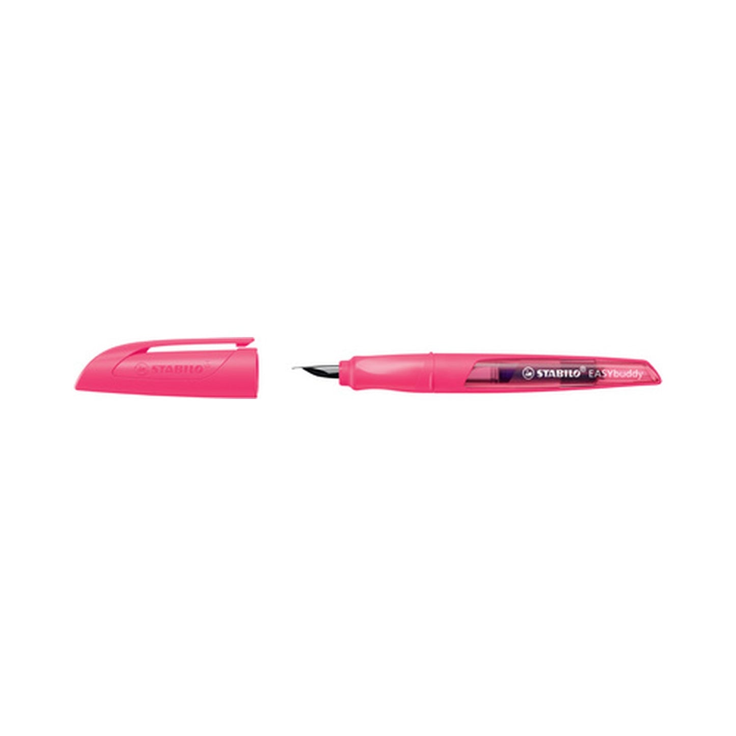 STABILO Stylo plume EASYbuddy FLUO L, pour gauchers, rose