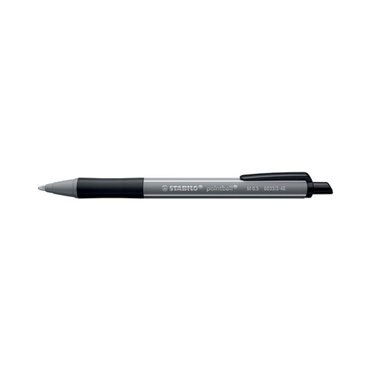 STABILO Stylo à bille rétractable pointball colorful, noir