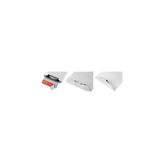 ColomPac Pochette d'expédition, en carton rigide B5+, blanc x100