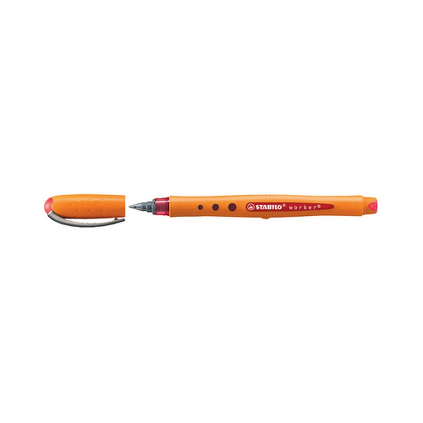 STABILO Stylo roller worker fine, rouge