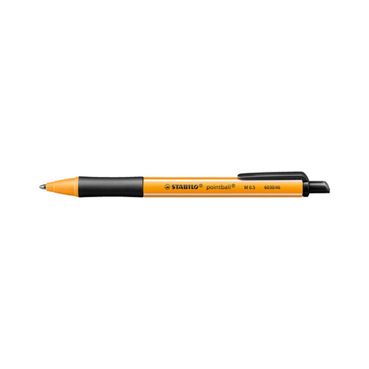 STABILO Stylo à bille rétractable pointball, noir