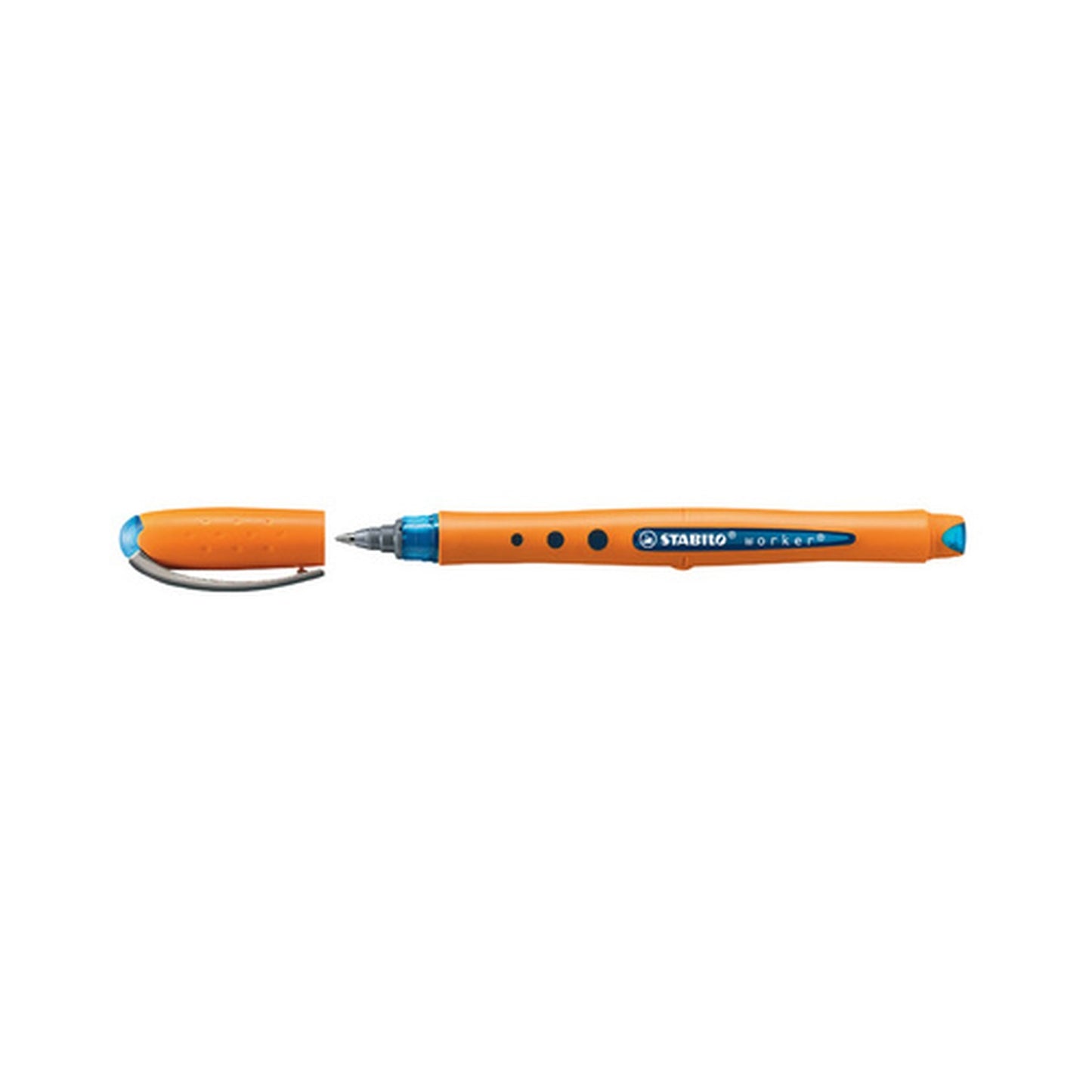 STABILO Stylo roller worker medium, bleu