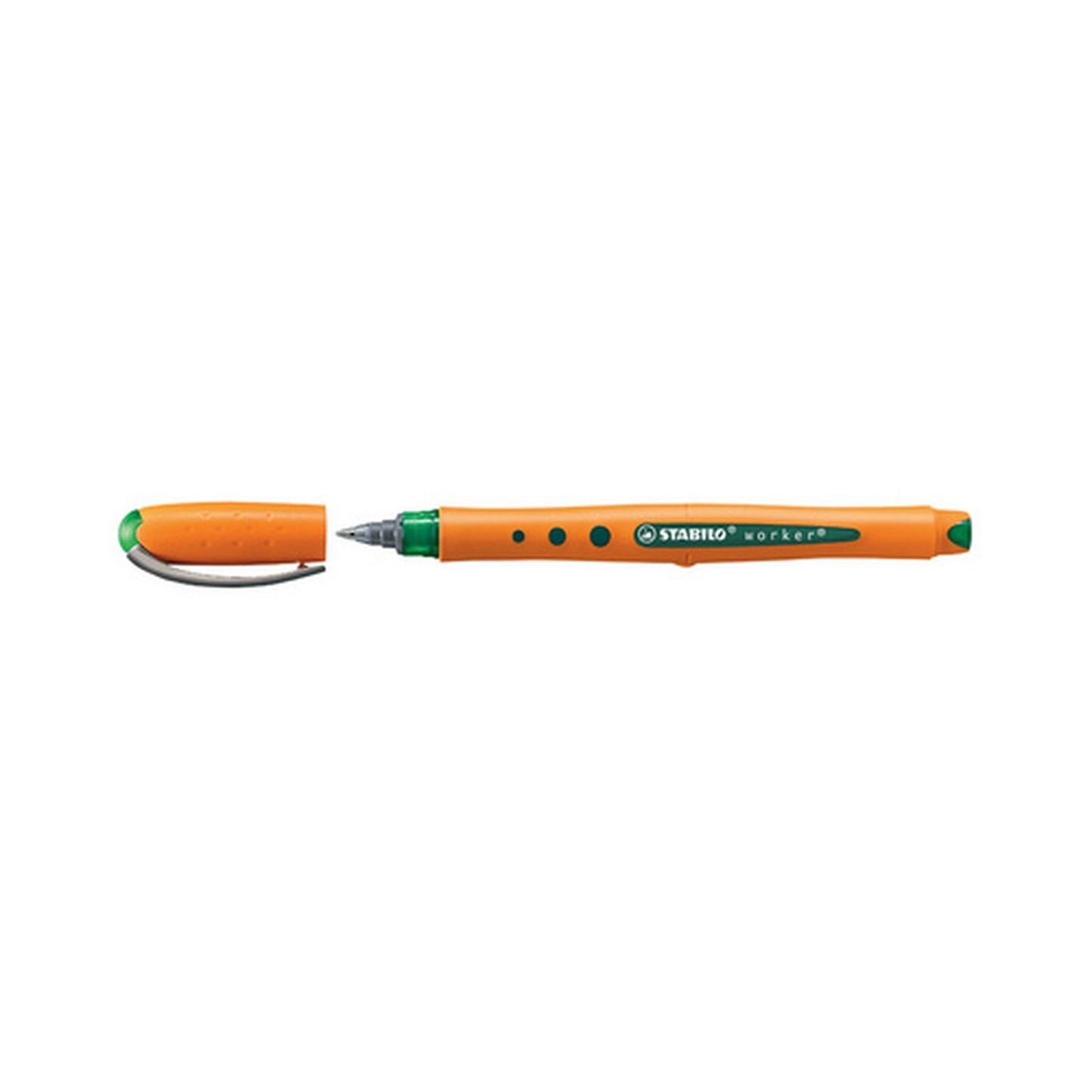 STABILO Stylo roller worker medium, vert