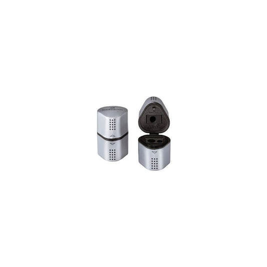 FABER-CASTELL Taille-crayon 3 trous GRIP, argent