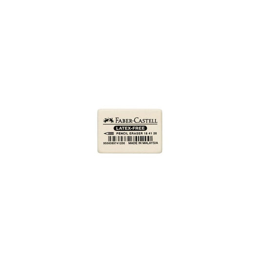FABER-CASTELL Gomme en caoutchouc 7041-40, blanc