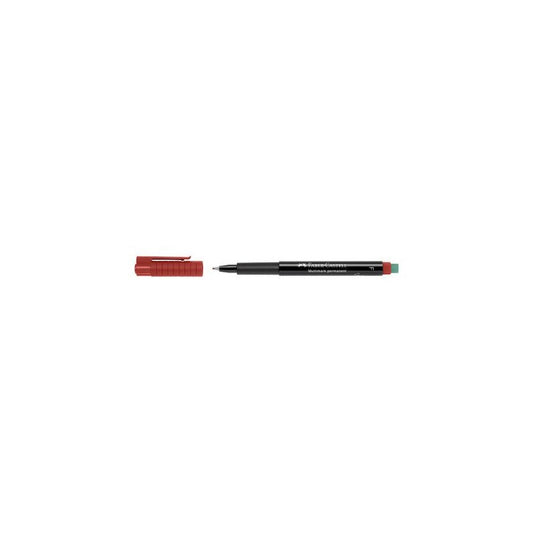 FABER-CASTELL Marqueur permanent MULTIMARK M, rouge