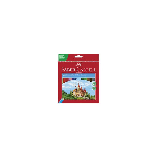FABER-CASTELL Crayons de couleur CASTLE, étui de 48