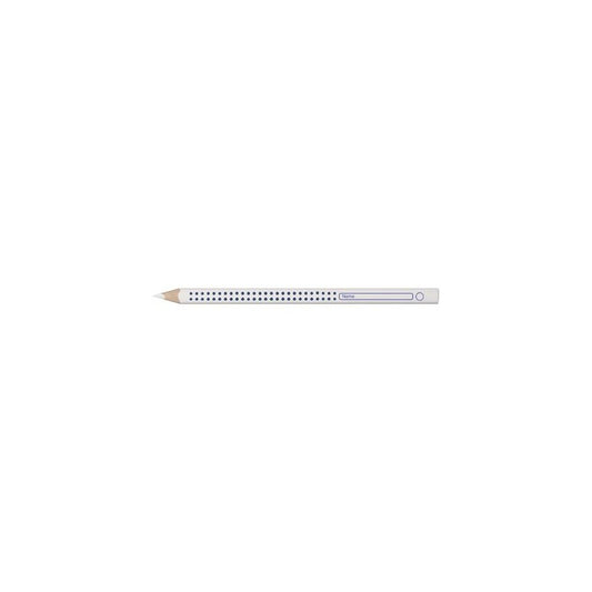FABER-CASTELL Crayon pour cahier et tableau Jumbo GRIP blanc